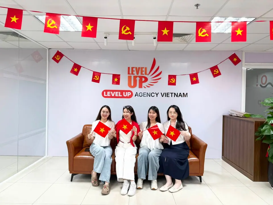 Colleagues at the LevelUp office during the national holiday