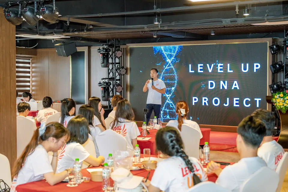 A full hall at LevelUp DNA Project, the company-wide training programme
